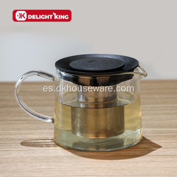 Tetera Tetera De Vidrio De Té Floreciente Con Infusor